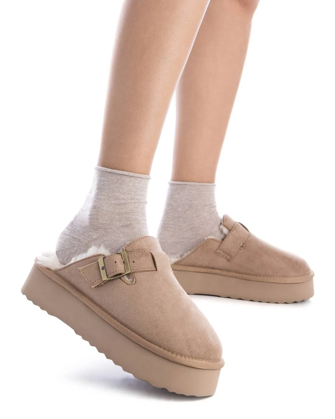 XTI Women's Winter Suede Clogs By XTI 143503